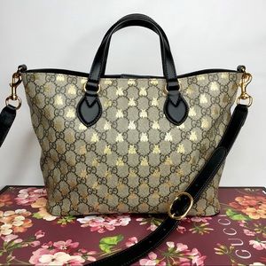 bee gg supreme small canvas tote